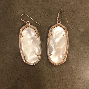 Pearl white Kendra Scott earrings